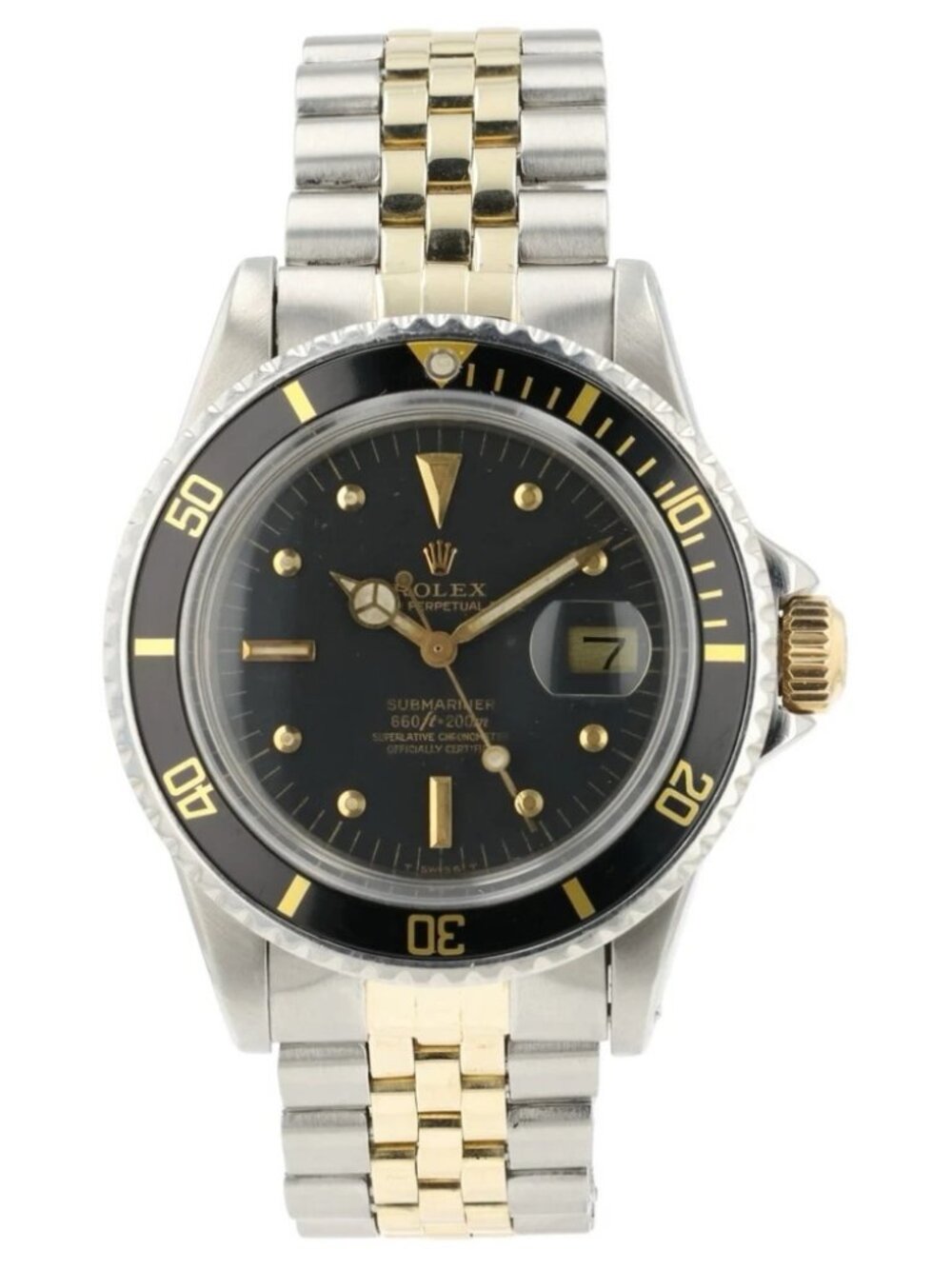 Rolex Submariner Black Dial 18k Yellow Gold & Steel 40mm Automatic Men’s 1680